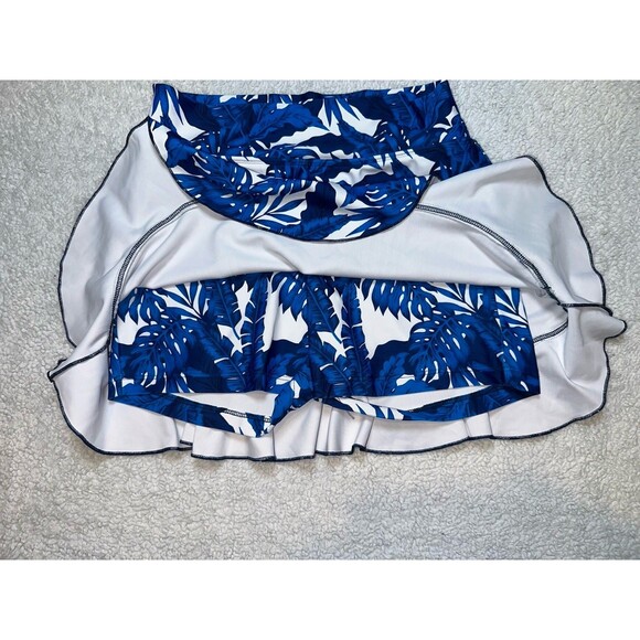 Tina + Jenna Skort Womens Size S Blue Tropical Tennis Golf Pickleball - Picture 3 of 6